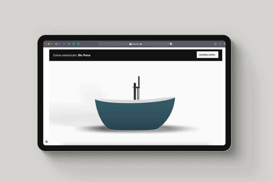 Bathtubs: new colour configurator