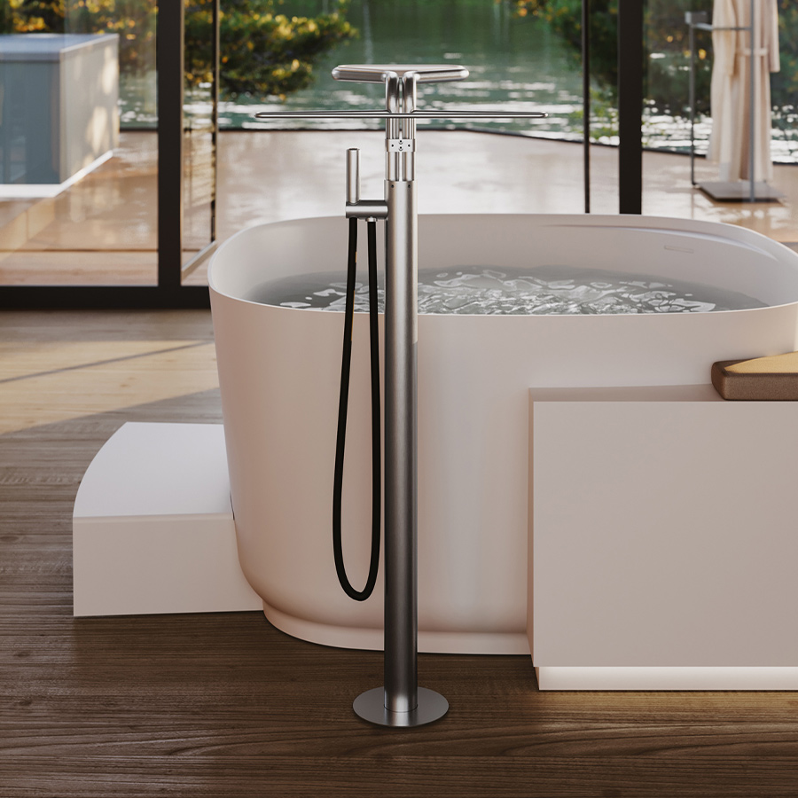 Colonne de douche Libeccio pour baignoire à pose libre