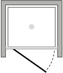 FR1P : Porta battente (in nicchia)