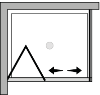 FRSF + FRFI : Porta a soffietto con lato fisso (componibile ad angolo)