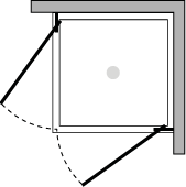 OMPOX2 : Porta doppio battente (componibile ad angolo)