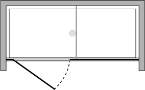 PRJCML6-8 + PRJFL6-8 : Porta battente in linea con lato fisso (componibile in linea)