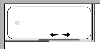 SVQS + SVQF : Porta scorrevole con lato fisso (componibile ad angolo)