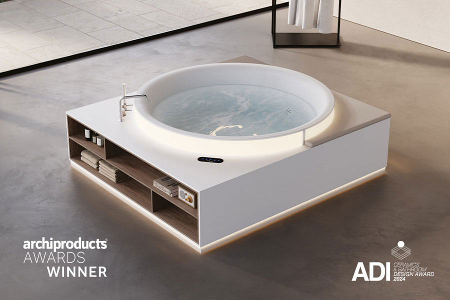 La vasca wellness Aretusa è stata premiata agli Archiproducts Design Awards 2025