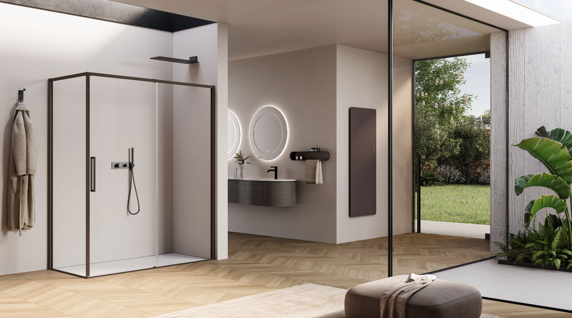 Il nuovo catalogo Shower Enclosure Collection presenta i box doccia come uno spazio di equilibrio e benessere - Disenia
